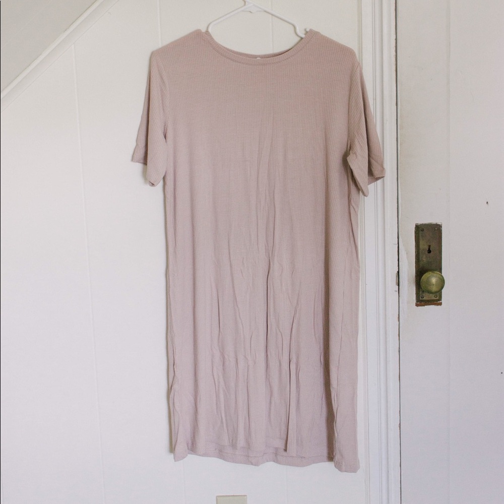 H&M Ribbed T-Shirt Dress